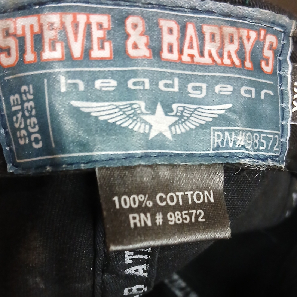 Steve & Barry's Vintage Cocks Baseball Black Cap with Rooster Embroidery XXL - Picture 5 of 6